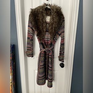 Anthropologie wrap sweater below knee like new